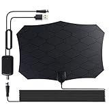 Antena TV Interior, Antena HDTV Digital de Alcance de 120 Millas para Canales de TV 1080P...