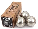 Obut Sun - Juego de 3 bolas de petanca de acero inoxidable