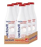 Lactovit - Gel de Ducha Reparador Lactourea, para Pieles Secas y Extra Secas - 6 x 600 ml...
