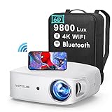 Proyector 5G WiFi Bluetooth Full HD 1080P, 9800 Lúmenes WiMiUS Proyector 4K Soporte...