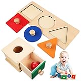 Toddmomy 1 Conjunto de Objetos Montessori Caja de Permanencia Bola Drop Caja de Juguetes...