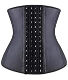 YIANNA Fajas Reductoras Mujer con 4 Ganchos Corsé Reductor Latex Waist Trainer Faja...