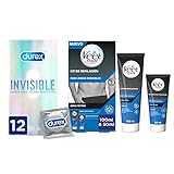 Durex Preservativos Invisibles Super Finos para Maximizar la Sensibilidad, 12 condones, +...
