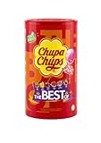 Chupa Chups Original, Caramelo con Palo de Sabores Variados, Tubo Eancode de 100 unidades...
