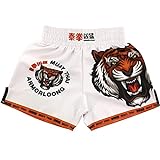 RQWEIN Muay Thai Tiger Fighting Deportes para Adultos Niños Adultos MMA Short Shorts...