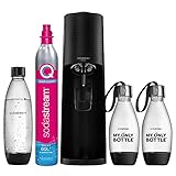 SodaStream Terra Pack - Máquina Gasificadora de Agua Color Negro, Incluye 1 Botella Fuse...
