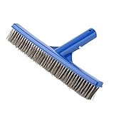 Cepillo de Acero Cilnvenie, Cepillo de Acero para Piscina, Suministros de Limpieza de...