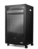HJM GA4200 Estufa Gas, 4.2 W, 1 Liter, 44 Decibelios, Acero, Negro