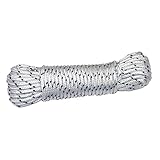 Amig - Cuerda de Nylon Trenzado Blanco y Azul Mod.20190 | Cordón Multiusos Resistente y...