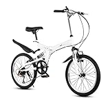 POKENE 20INCH Alta Bicicleta Plegable de Acero al Carbono para Hombres y Mujeres,...