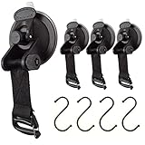 4 Piezas Ventosas Furgoneta Camper Ventosa con Gancho Accesorios Tienda para Techo de...