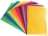 20x Papel de color transparente, colores surtidos, decoraciones de bricolaje, material de...