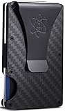 ROSSM Cartera para Hombre con Bloqueo RFID - Tarjetero Hombre Minimalista de Fibra de...