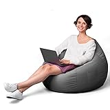 Aiire Puff Exterior con Relleno Incluido - Puf Salon Moderno, Terraza o Jardin - Bean Bag...