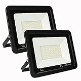 Focos LED Exterior,Foco LED Exterior 2 Pcs,50W Focos Exterior LED 5000LM,IP65 Impermeable...