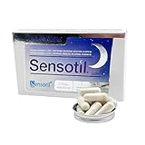 Pastillas para dormir | Sensotil - melatonina pura - 5 HTP - magnesio - triptofano -...