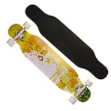 AMRU Patinetas Longboard, Tabla de Skate de Doble Patada de 8 Capas de Madera de Arce,...