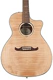 Fender FA-345CE - Guitarra acústica con cuerpo para auditorio, color natural