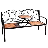 PTTRNS Banco de Jardín Banco Doble con Mesa pequeño Table de café Sofá Silla Silla de...