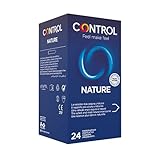 Control Preservativos Nature. Caja Pack Ahorro 24 Condones para un Placer Natural,...