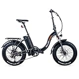 He Helliot Bikes -RSMoscu Bicicleta eléctrica 250W, Plegable, Ruedas Fat de 20 Pulgadas,...