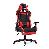 IntimaTe WM Heart Silla de Juegos, Silla ergonómica de Carreras con reposapiés,...