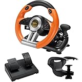 PXN V3 Volante, Volante de 180° con Vibración, Volante para PC, PS3, PS4, Nintendo...