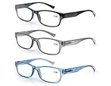 Un Pack de 3 Gafas de Lectura 2.0/Gafas para Presbicia Hombre Mujer,Buena Vision Ligeras...