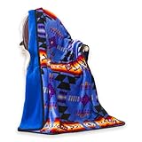 Nu Trendz 16112 - Manta con Forro de Sherpa (Estampado de Navajo), Color Azul