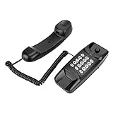 Mini teléfono de Pared, teléfono Retro de Montaje en Pared Teléfono Fijo de Escritorio...