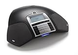 Konftel 300IP - Teléfono fijo analógico (para conferencias, LCD), negro