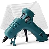 Pistola Silicona Caliente 50W Pistola Silicona Manualidades 7mm 80 Barras de pegamento...