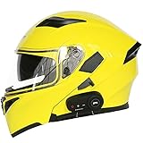 Bluetooth Integrado Casco de Moto Modular con Doble Visera Anti Niebla Integrado de...
