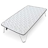 Topper Supersoft Magic Basic Tanuk 90x180 Memory Confort Blanco Transpirable y...