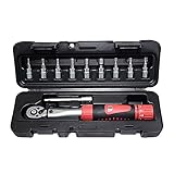 POFET Llave dinamométrica para bicicleta y motocicleta 1/4 'Socket Set 2-24Nm Kit de...