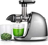 AMZCHEF Licuadora prensado en frío - Extractor de zumos y verduras - Licuadoras para...