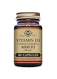 Solgar | Vitamina D3 4000 UI (100 Î¼g) (Colecalciferol) | 60 CÃ¡psulas vegetales