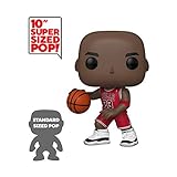 Funko - Pop! NBA: Bulls - 10' Michael Jordan (Red Jersey) Figura De Vinil, Multicolour...