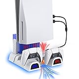 NexiGo Soporte Vertical con Iluminación LED Ventiladores de Refrigeración y Estación de...