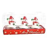 Kekou Luces de té navideñas | candelitas navideñas | Velas Decorativas navideñas, 3...