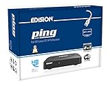 EDISION Ping - Ott IPTV Linux Receptor H265/HEVC Negro, Stalker, Xtream, WebTV, Media...