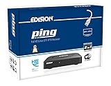 EDISION Ping - Ott IPTV Linux Receptor H265/HEVC Negro, Stalker, Xtream, WebTV, Media...