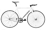 FabricBike Bicicleta Fixie, Juventud Unisex, Light Fully Glossy White, L-58cm