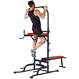 Multiestación Máquina de Musculación, Tronco Abdominal Multifuncional con Banco...