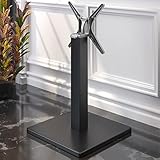 GGMMÖBEL Madrid - Estructura de mesa bistró, color negro, pie 50 x 50 cm, columna: 8 x...