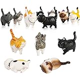 PHOGARY 9PCS Figuras de Gatos realistas, Set de Juguetes de Figuras de Gatitos, Gatito...