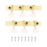 Clavijas de afinaci¨®n de Cuerdas de Guitarra 3 + 3, sintonizadores de Clavija de...