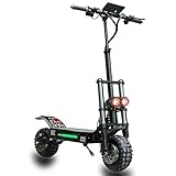 HWWH Scooter Eléctrico Plegable Patinete Electrico Todoterreno Adultos Acelerador Puños...