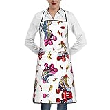 RedNappe Delantales de nutria para mujer con bolsillos, resistentes al agua y al aceite...