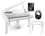 Classic Cantabile GP-A 810 Set de piano de cola digital en blanco satinado